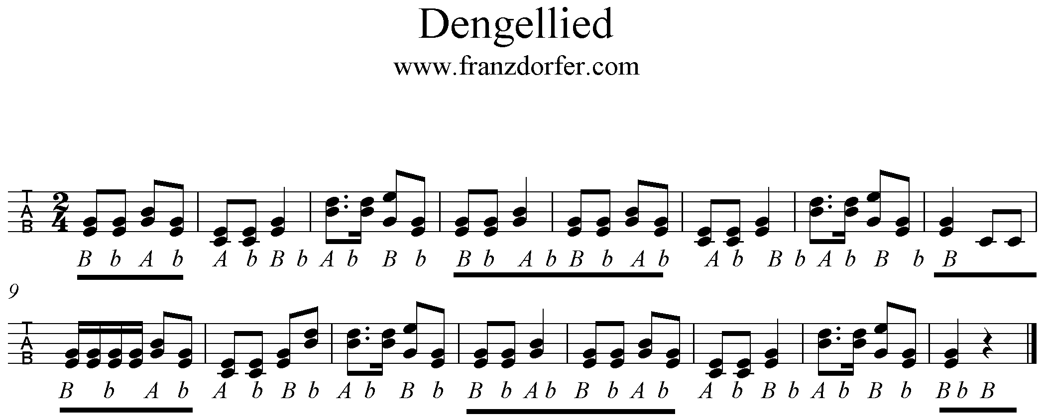 Dengellied, Dangllied