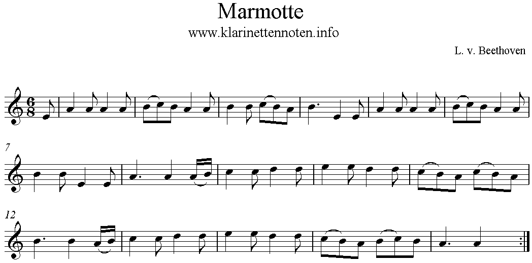 Marmotte- Ludwig v. Beethoven